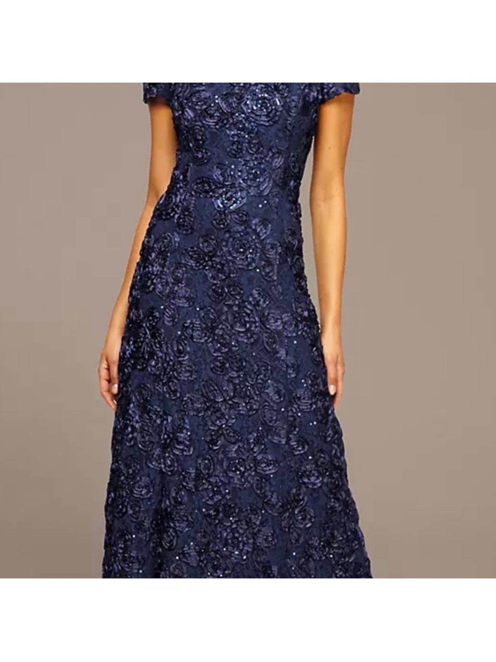 Alex evening  size 14 Navy blue floral gown